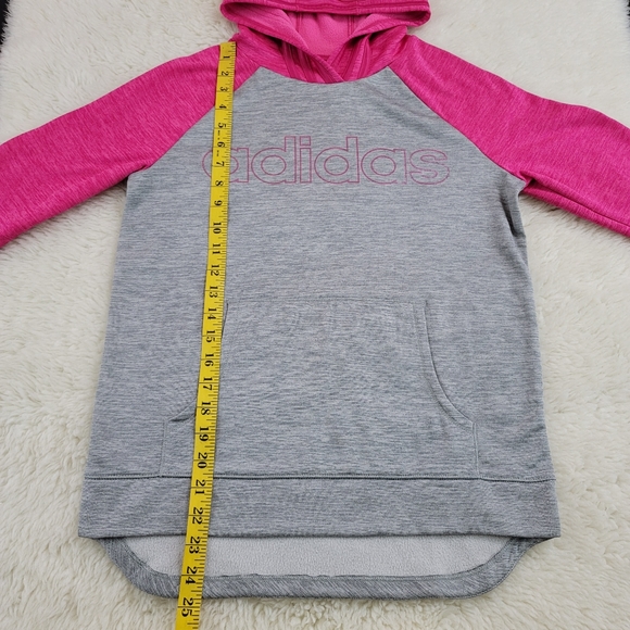 Adidas Girls Colorblock Hoodie Sz Large - Picture 6 of 16